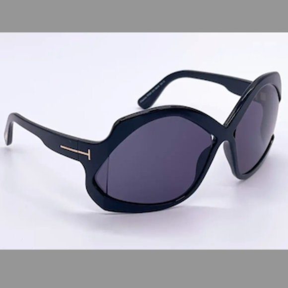 NWT!  TOM FORD UNISEX CHEYENNE 68MM SUNGLASSES Black - Picture 4 of 9